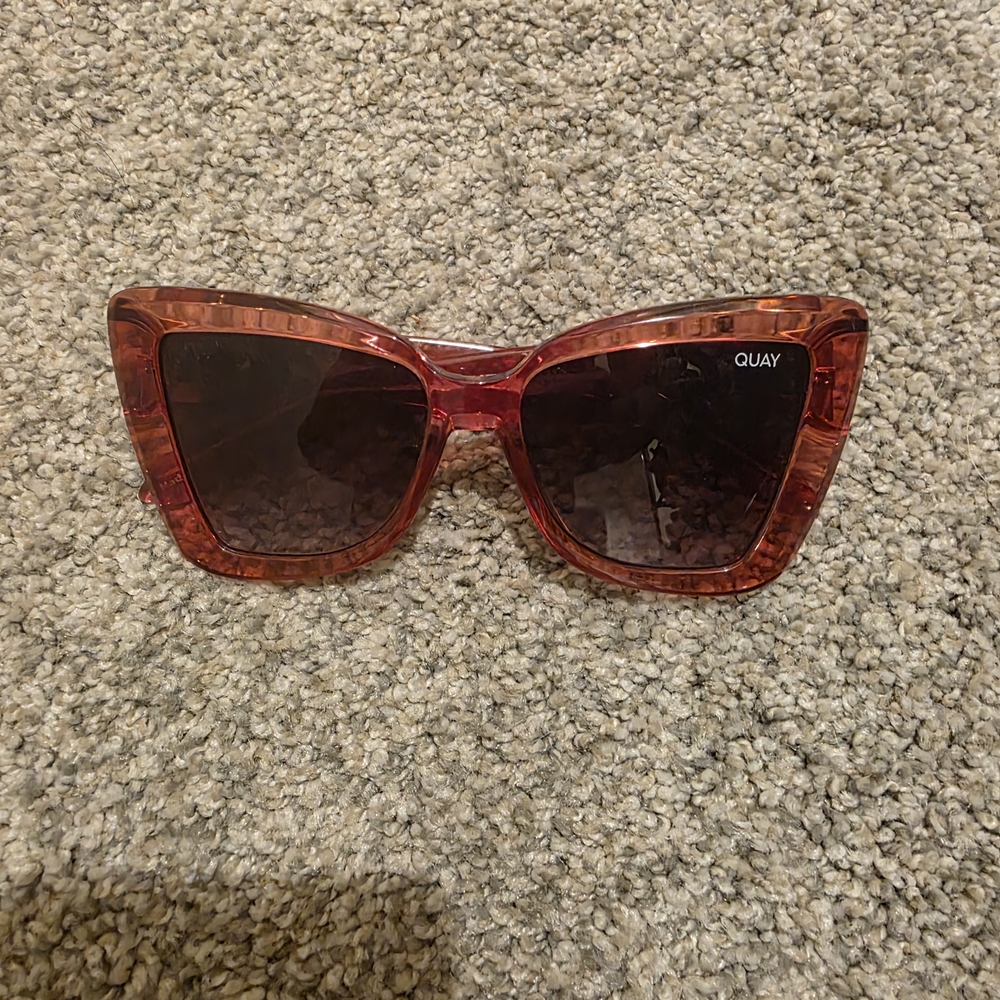 Quay Australia Bold Pink Cat-Eye Sunglasses